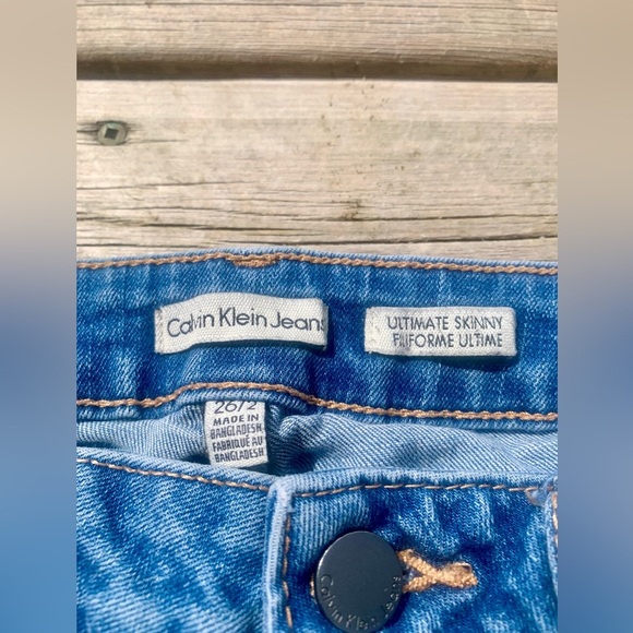 Classic Calvin Klein Jeans Ultimate Skinny Blue Women's Jeans Size 26 - Picture 7 of 8